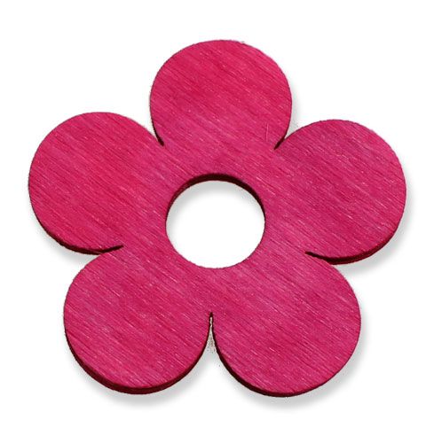 Holzblumen Ø4cm Pink 72St | Floristik24.at