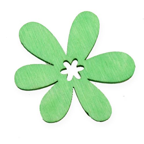 Floristik24 Streudeko Holzblüten farbig sort. Ø4cm 72 St