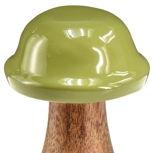 Artikel Holzpilze Deko Pilze Holz Grau Grün Ø6cm H10cm 2St