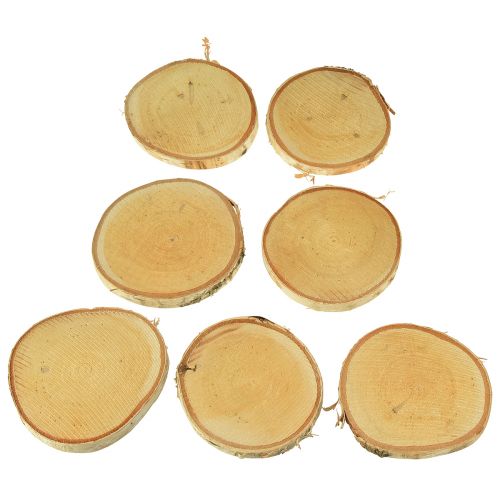 Artikel Holzscheiben mit Rinde Birkenscheibe Natur Ø9-10cm 7 St