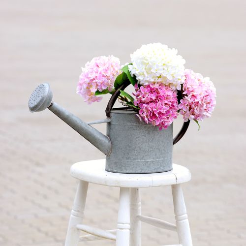 Artikel Hortensie künstlich Hellrosa Kunstblume Gartenblume 65cm