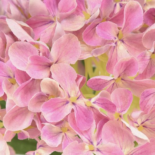 Floristik24 Hortensie künstlich Rosa Kunstblume Rosa Ø15,5cm 45cm