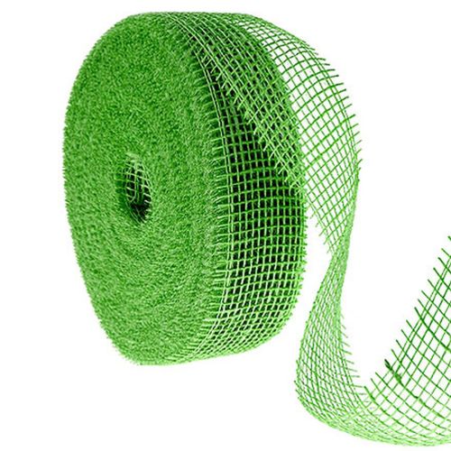 Juteband Gitterband Grün 5cm x 40m für Dekoration und Bastelarbeiten bestellen | Floristik24.at
