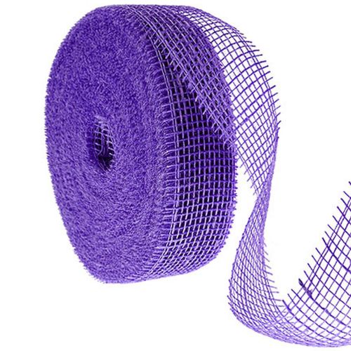 Juteband 5 cm x 40 m Lila Dekoband aus Jute für Bastelarbeiten und Dekoration bestellen | Floristik24.at