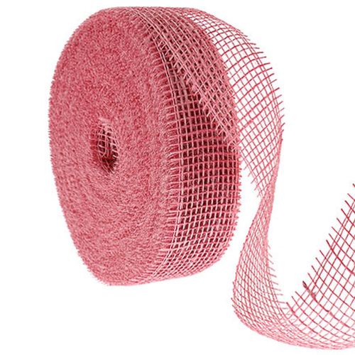 Juteband Rosa 5cm 40m