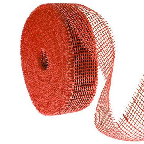 Artikel Juteband Rot 5 cm Breit 40 m Lang für Dekoration und Bastelarbeiten