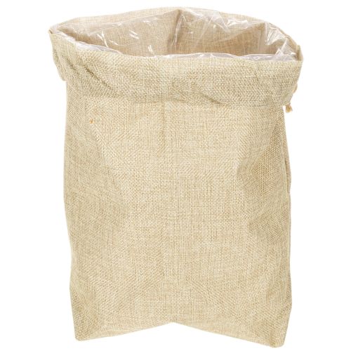 Jutetasche Geschenksack 20×10×30cm Naturfarben Jute Kunststoff | Floristik24.at