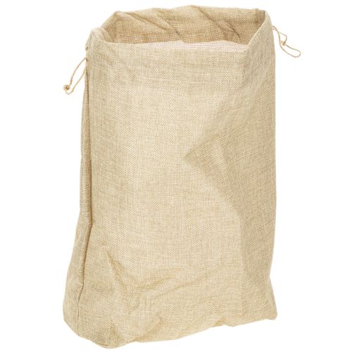 Jute-Beutel mit Kunststoff-Innenfolie 28×10×40cm natur
