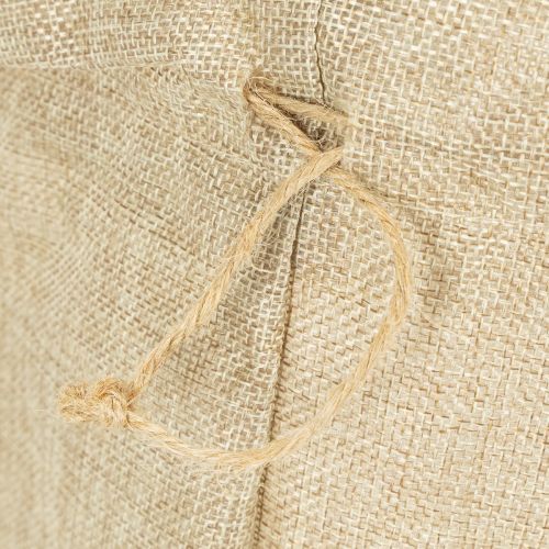 Jute-Beutel mit Kunststoff-Innenfolie 28×10×40cm natur | Floristik24.at