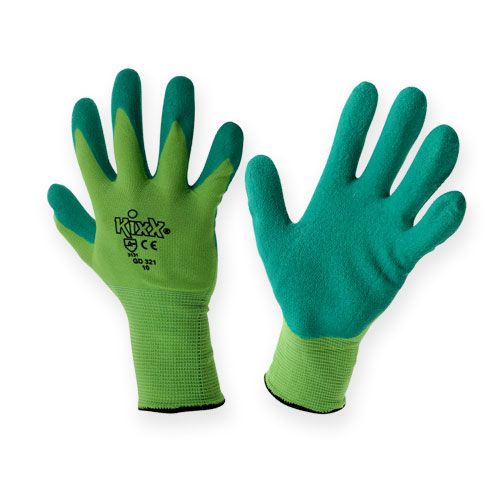 Floristik24 Kixx Nylon Gartenhandschuhe Gr.10 Grün