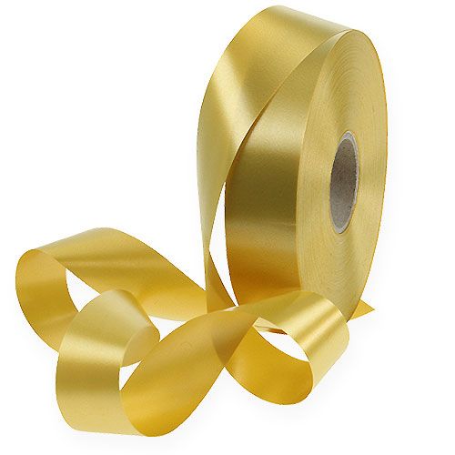 Floristik24 Kräuselband 30mm 100m Gold