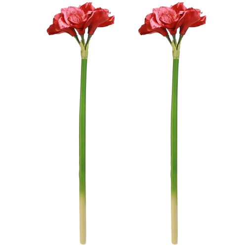 Artikel Künstliche Amaryllis Kunstblumen Rot Ø18cm L68cm 2St