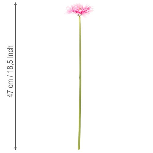 Künstliche Gerbera Blume aus Kunststoff Rosa 47 cm für Wohn- und Tischdekoration 6St | Floristik24.at
