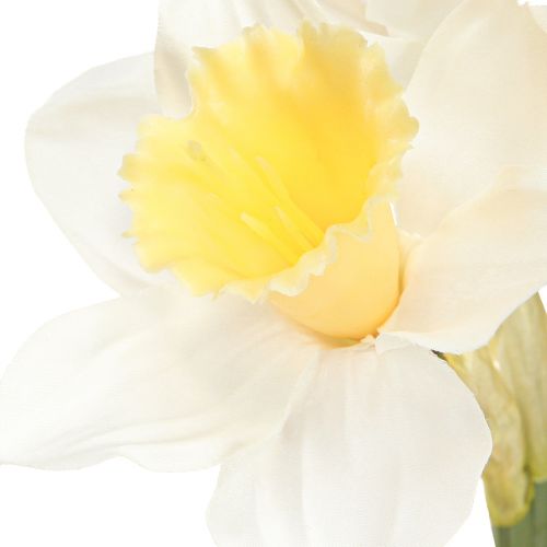 Artikel Künstliche Narzissen Seidenblumen Weiß Osterglocke 40cm 3 St