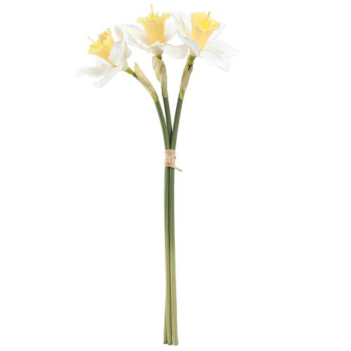 Artikel Künstliche Narzissen Seidenblumen Weiß Osterglocke 40cm 3 St