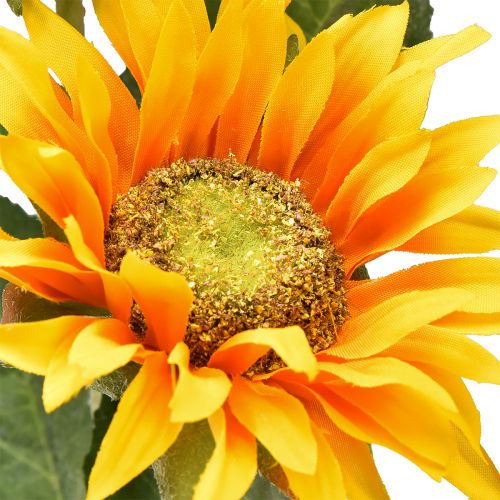 Floristik24 Künstliche Sonnenblumen Gelb 80cm