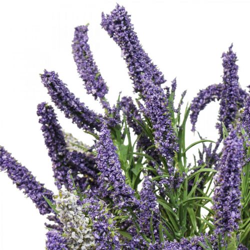 Artikel Künstlicher Lavendel Deko Kunstpflanze Lila Weiß Strauch 46cm