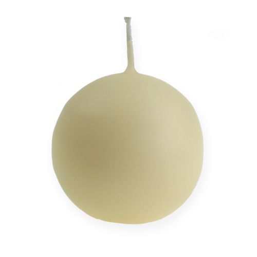 Floristik24 Kugelkerzen 80mm Creme 6 St