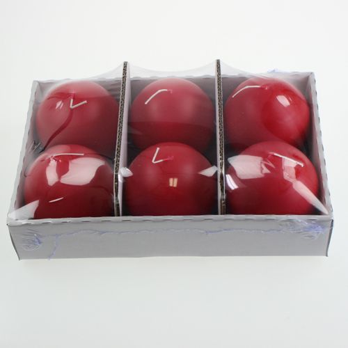 Artikel Kugelkerzen 100mm Rot 6St