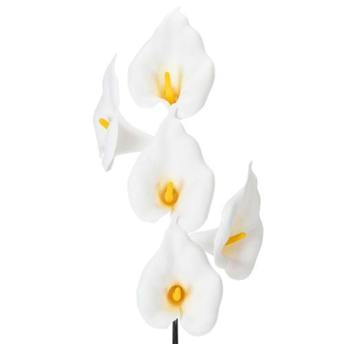 Künstliche Calla weiß 35cm mit gelbem Stempel 10er-Set