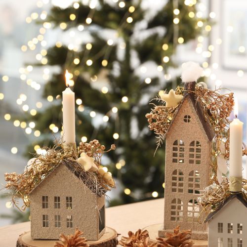 Künstliche Flachszweige Gold 54cm 4 Stück Adventsdekoration | Floristik24.at