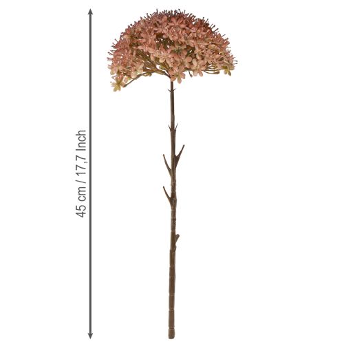 Artikel Kunstzweig Herbstdeko Blütenzweig Braun Rot 45cm 2St