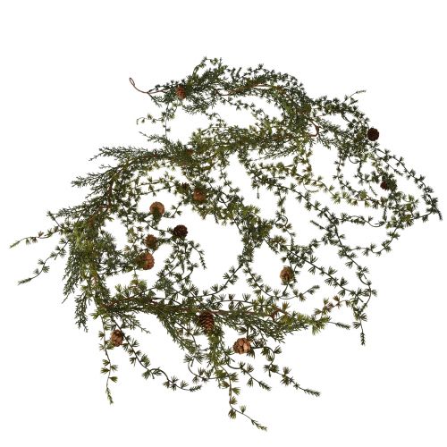 Floristik24 Lärchengirlande Grün mit Zapfen 180cm