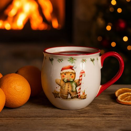 Artikel Lebkuchenmännchen Tasse Keramik Weihnachtstasse H9,5cm