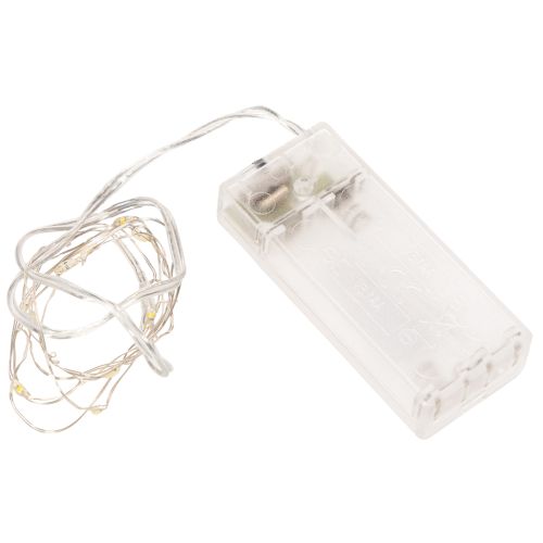 Lichterkette Innen Warmweiß 10 LEDs 1m Batteriebetrieben