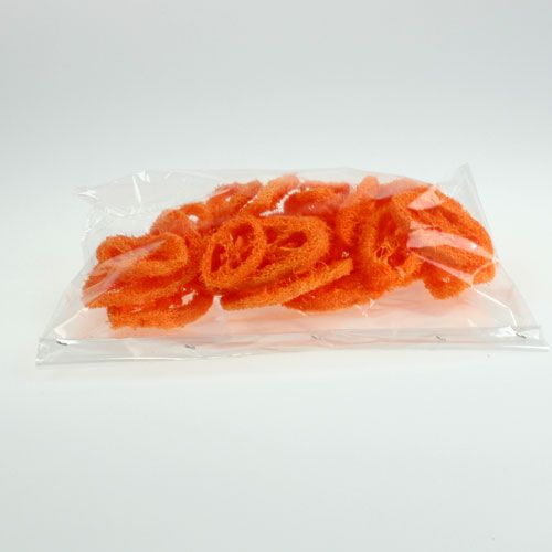 Floristik24 Luffa Scheiben Orange 25 St