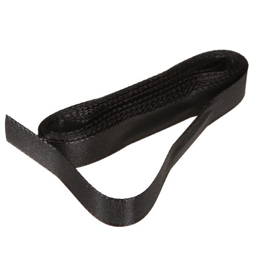 Floristik24 Dekoband Geschenkband Schwarz Band Webkante 15mm 3m 10 St