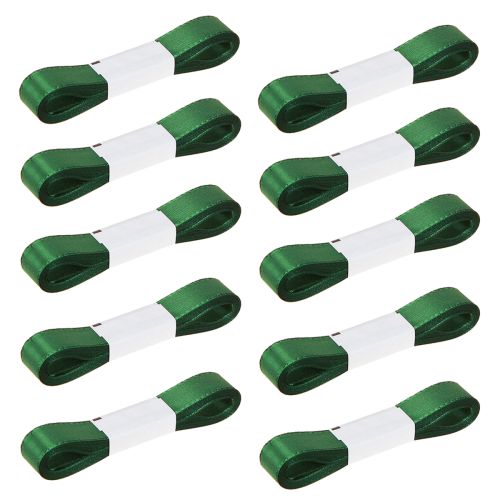 Artikel Dekoband Grün Geschenkband Band Webkante Dunkelgrün 15mm 3m x 10 St