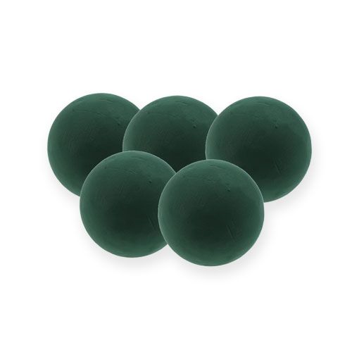 Steckschaum Kugel mini Dunkelgrün Ø9cm 10 St
