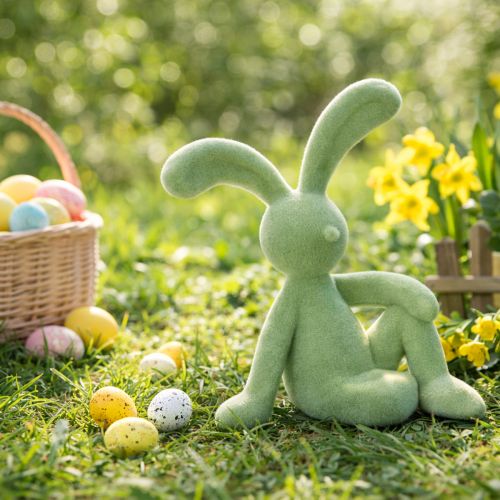 Artikel Osterhase Dekofigur für stilvolle Wohnraumdekoration und Ostern 22cm 2St