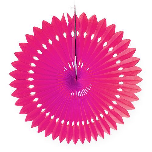 Floristik24 Party-Deko Wabenpapier Blume Pink Ø40cm 4St