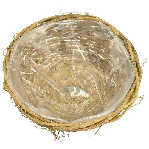 Artikel Pflanzschale Schale Rund Reben Natur Ø23cm H9,5cm