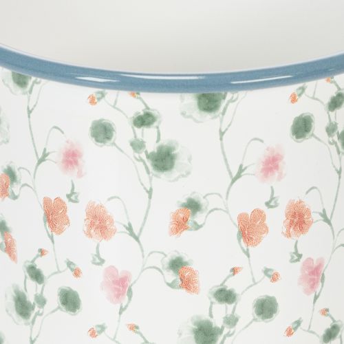 Pflanzgefäß Emaille-Tasse Weiß