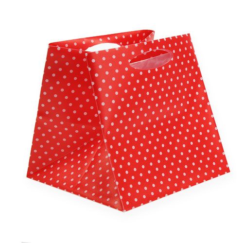 Artikel Plastik Tasche Rot sort. 6,5cm x 6,5cm 12St