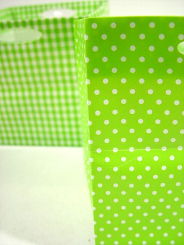 Floristik24 Plastiktasche 10,5x10,5cm 16St. grün