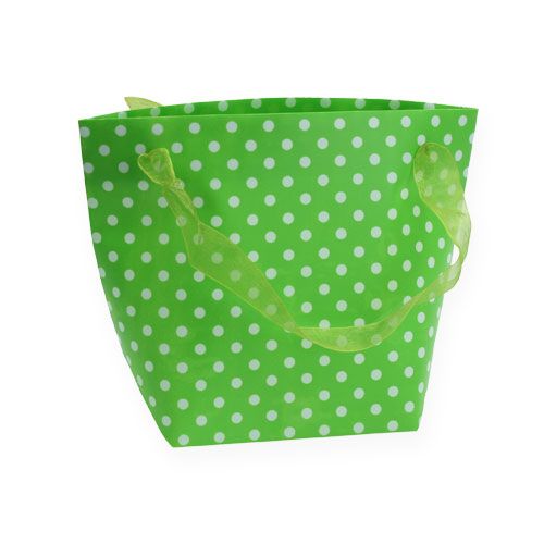 Plastik Tasche Grun Weiss 22 5cm 8st Einkaufen In Osterreich