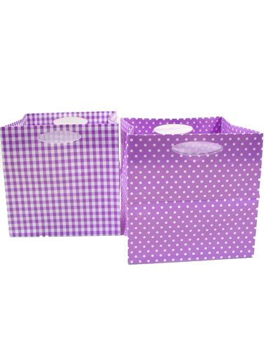 Plastiktasche 12x12cm 12St. violett | Floristik24.at