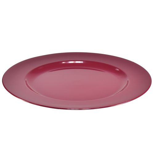Artikel Vielseitige dunkelrot Teller aus Kunststoff – 28 cm, Perfekt für Dekoration und Outdoor-Einsatz – 4St
