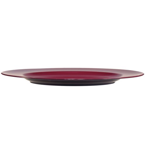 Artikel Vielseitige dunkelrot Teller aus Kunststoff – 28 cm, Perfekt für Dekoration und Outdoor-Einsatz – 4St