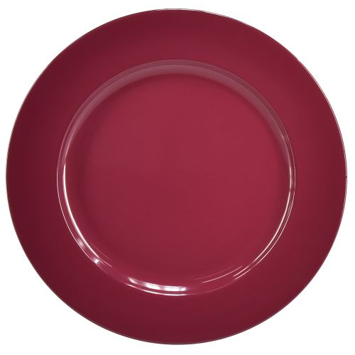 Artikel Vielseitige dunkelrot Teller aus Kunststoff – 28 cm, Perfekt für Dekoration und Outdoor-Einsatz – 4St