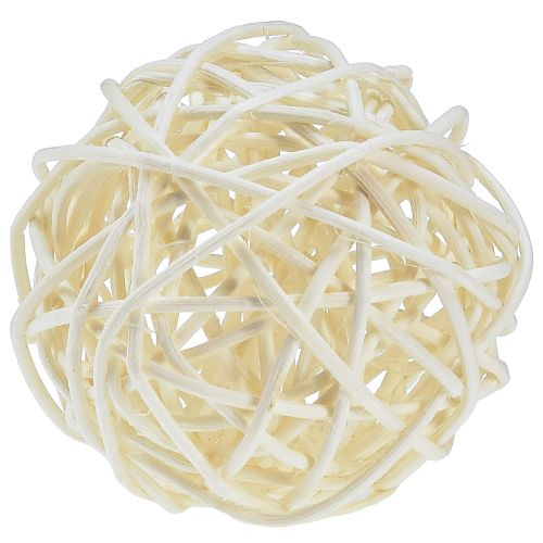 Rattanball gebleicht Tischdeko Rattan Creme Ø5cm 24 St bestellen | Floristik24.at