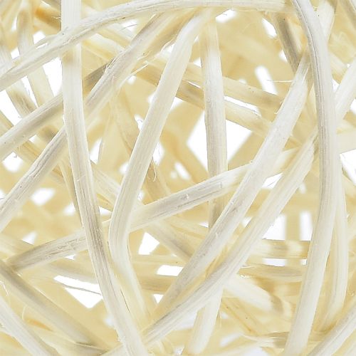 Rattanball gebleicht Tischdeko Rattan Creme Ø5cm 24 St | Floristik24.at