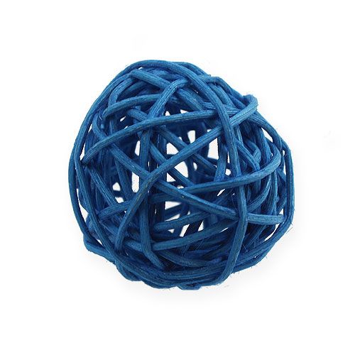 Artikel Rattanball Hellblau, Blau, Dunkelblau 30St.