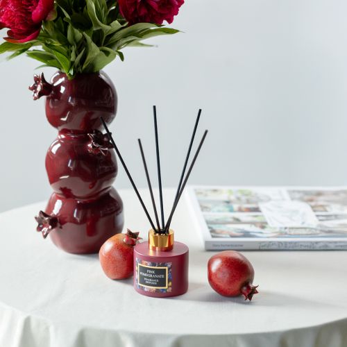 Raumduft Diffusor Granatapfel Duftstäbchen Glas 75ml