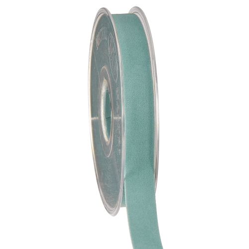 Floristik24 Samtband Hellblau Dekoband Geschenkband Blau 15mm 7m