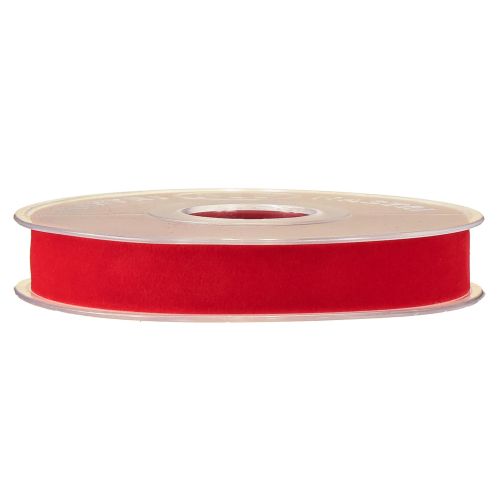 Artikel Samtband Rot Zierband Dekoband Band Samt 15mm 7m